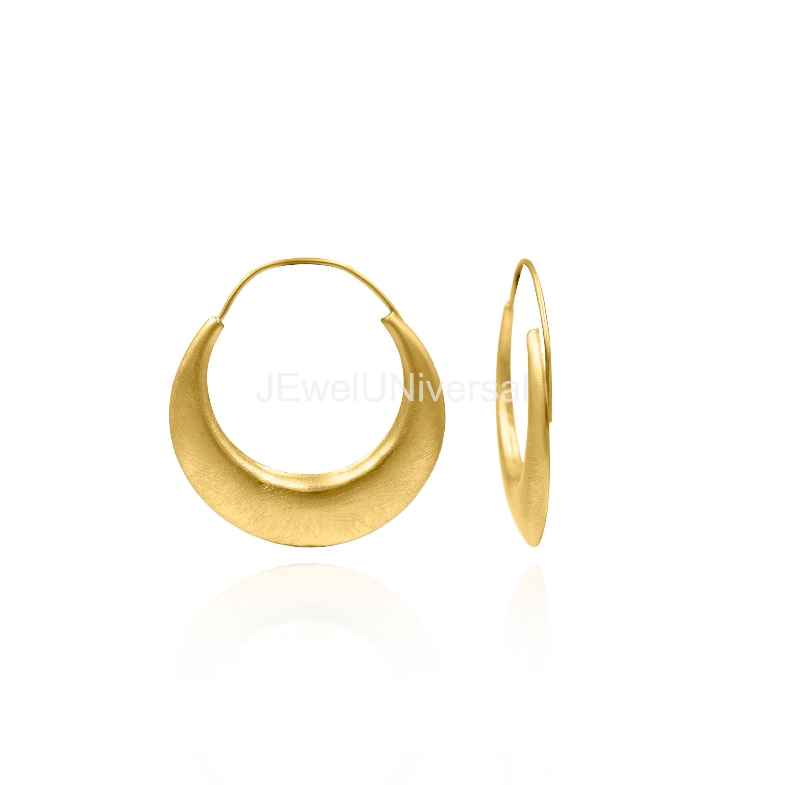 Handmade Earring Brass Metal Jewelry Dainty Wear Hoop Earrings Etsy