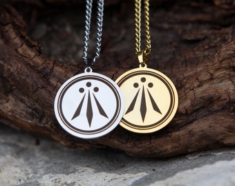 Awen Pendant | Unisex | Druidry | Stainless Stell