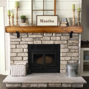 Reclaimed Wooden Mantel Beam 14cm X 7cm | Pine Wood | Handmade Solid Timber Furniture