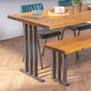 Pantheon Welded Steel Table Legs – Pair (Legs Only)
