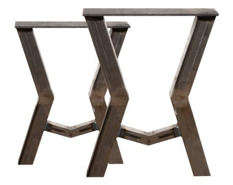 Shetland Bench Legs Industrial Steel – Pair