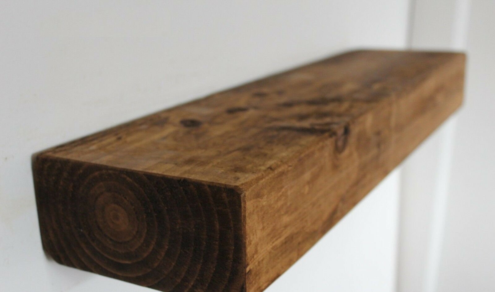 Rustic Floating Wooden Shelf / Shelves Made From Chunky Wood Etsy UK