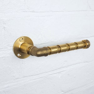 Pipe Fitting Industrial Toilet Roll Holder Brass