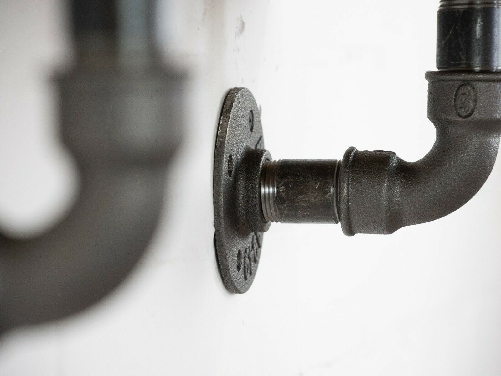 Industrial Steel Pipe Shelf Brackets Curved Style pair of Etsy