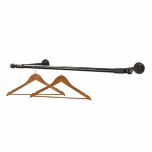 Tee Style Kleiderstange | Industrielle Rohstahlrohrart