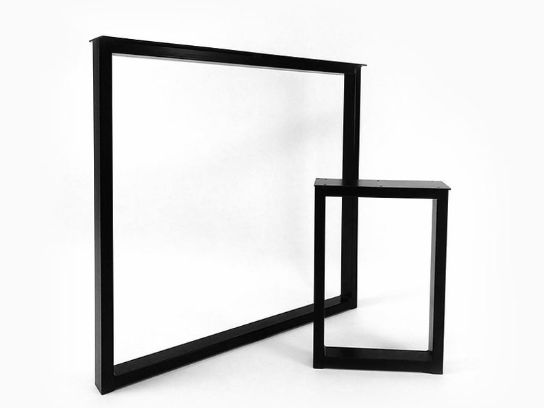 Box Frame Legs Industrial Square Design Office Desk Dining Etsy UK