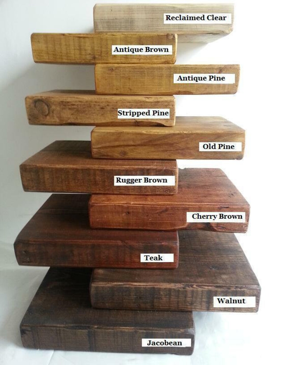 Rustic Floating Wooden Shelf / Shelves Made from Chunky Wood Etsy