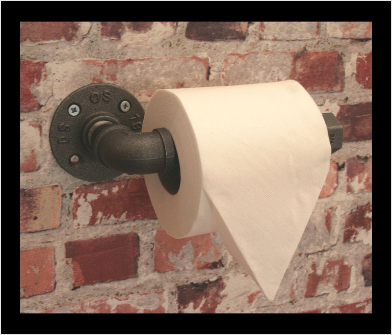 Pipe Fitting Industrial Toilet Roll Holder Etsy UK