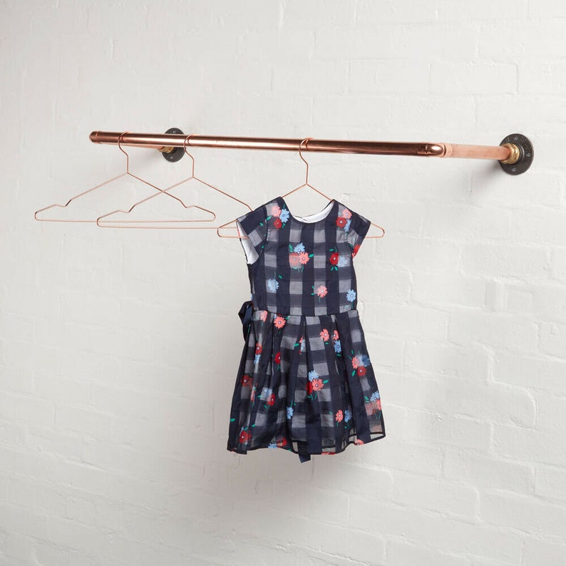 Copper Clothes Rail / Clothes Hanger Wall Mounted Vintage Etsy