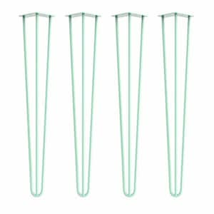 Table legs, Hairpin Style in Mint Green