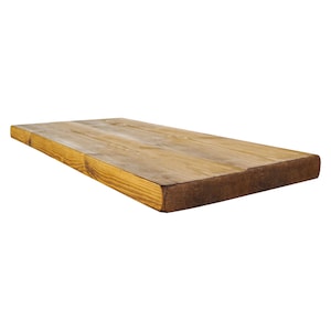 Mensola in legno di recupero: tavola da ponteggio in legno massello (44 cm x 4,4 cm)