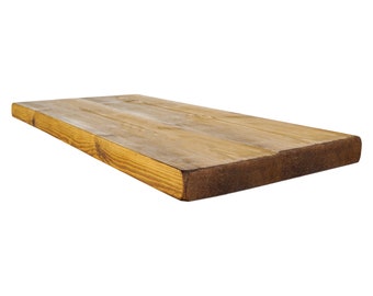 Reclaimed Wood Shelf: Solid Timber Scaffold Board (44cm x 4.4cm)