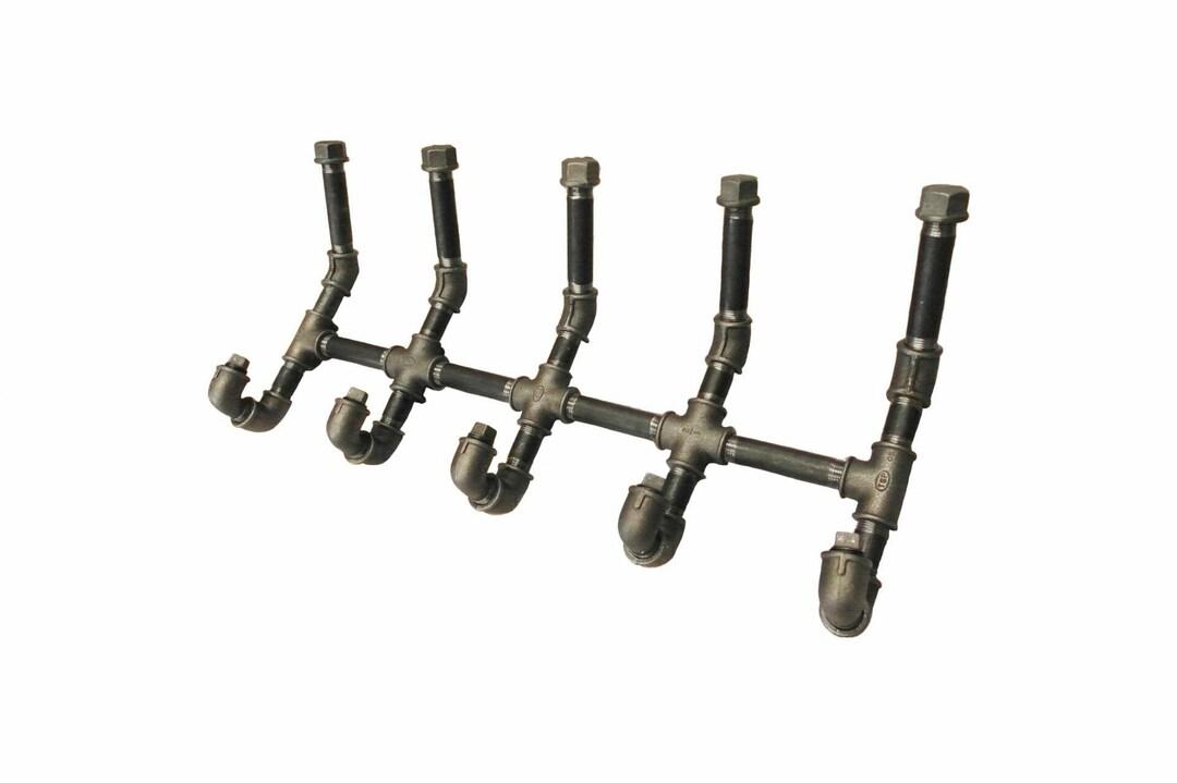 Wall Mounted Coat Rack | Industrial Pipe Style - Etsy