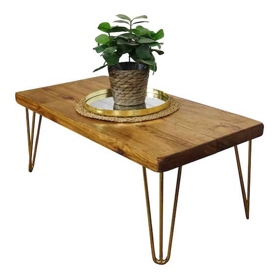 Gold solid coffee sale table