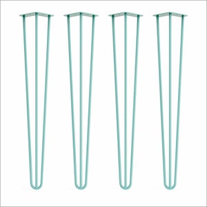 Table legs, Hairpin Style in duck egg
