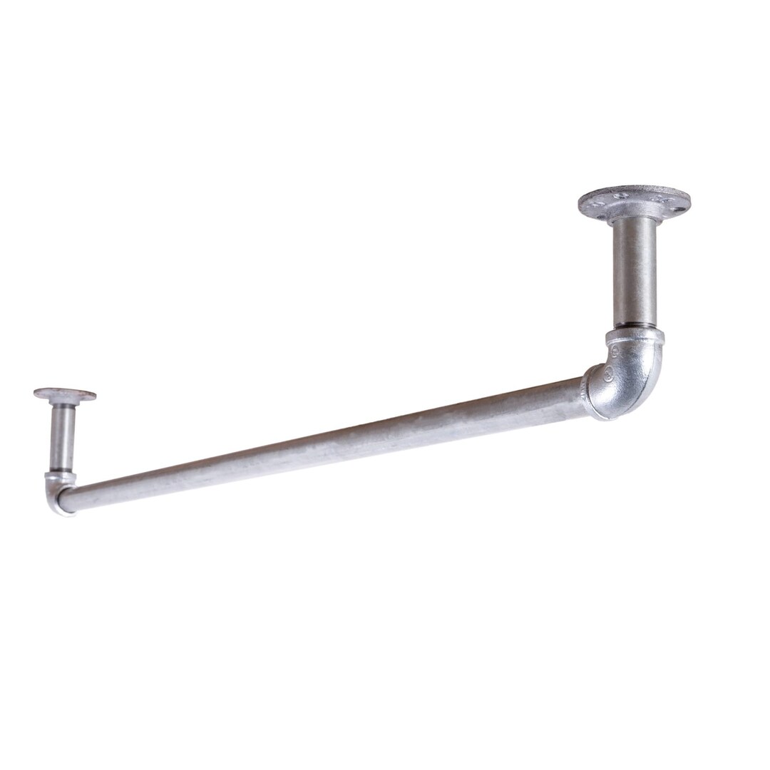 Silver Hanging Rack Hanging Rack | Industrial Silver Pipe Style - Etsy
