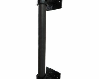 Key Clamp Style Door Handle | Industrial Raw Steel Pipe Style