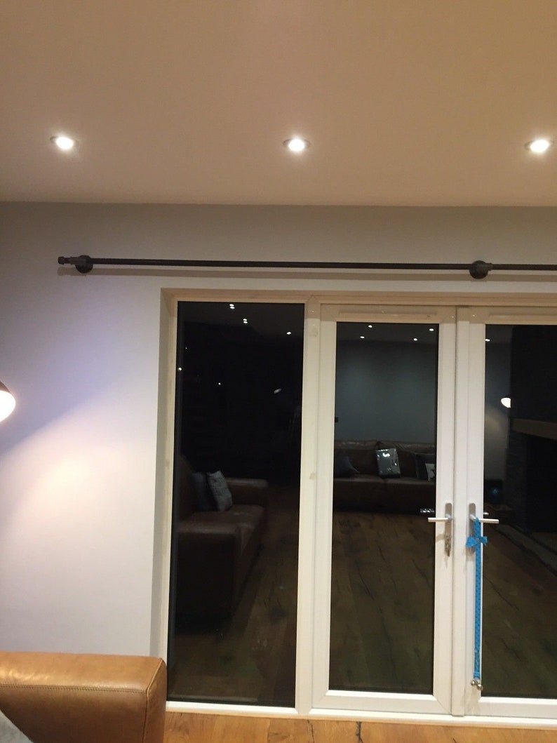 Curtain Pole Curtain Rail Industrial Curtain Rail Etsy UK