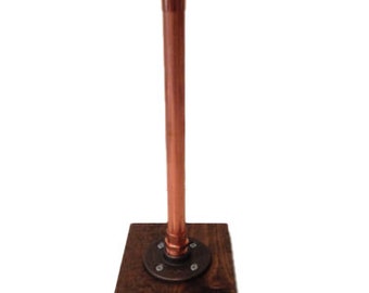 COPPER PIPE Kitchen Roll Holder | INDUSTRIAL Pipe Style | Vintage Style | Kitchen Roll Holder