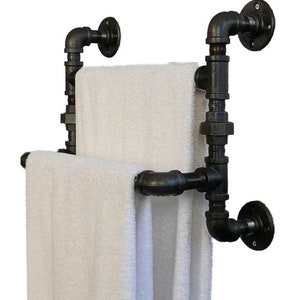 Buy Double Industrial Towel Rail Vintage Look Rustic Style Pipe Fittings Online in India Etsy