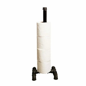 Free Standing Vintage TOILET ROLL HOLDER - Made From Industrial Pipe Fittings!