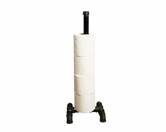 Free Standing Vintage TOILET ROLL HOLDER - Made From Industrial Pipe Fittings!