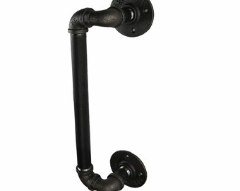 Offset Door / Drawer Handle | Industrial Raw Steel Style