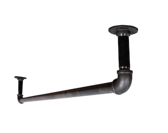 Perchero colgante estilo tubería industrial