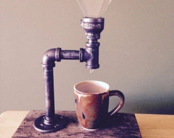 Vintage Coffee Maker Made From Pipe Fittings