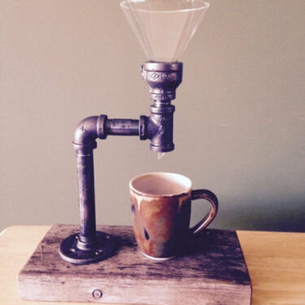 Vintage Coffee Maker Made From Pipe Fittings