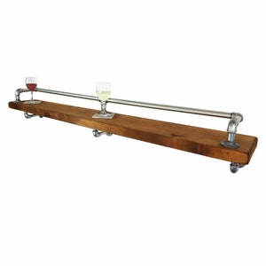 Drinks / Breakfast Bar | Industrial Silver Pipe Style