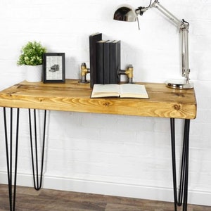 CHUNKY Console Table/Reclaimed Timber With Hair Pin Legs | Reclaimed Timber Style | Solid Wood Furniture | Various Lengths
