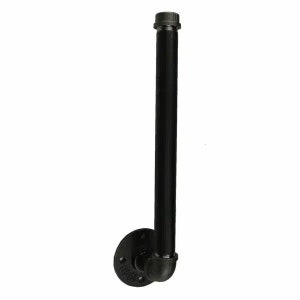Suporte de rolo de cozinha montado na parede | Estilo de tubo de aço bruto industrial