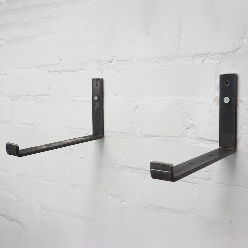 Steel Shelf Brackets to Fit Any Size Shelving Boards Metal Etsy UK