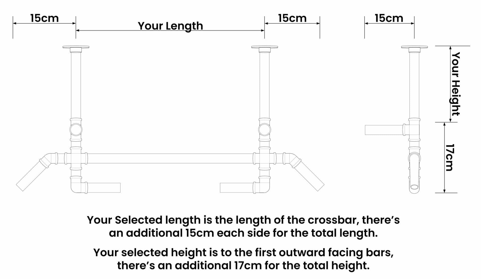 Multi Functional Pull up Bar Made From Industrial Pipe and Pipe Fittings Etsy