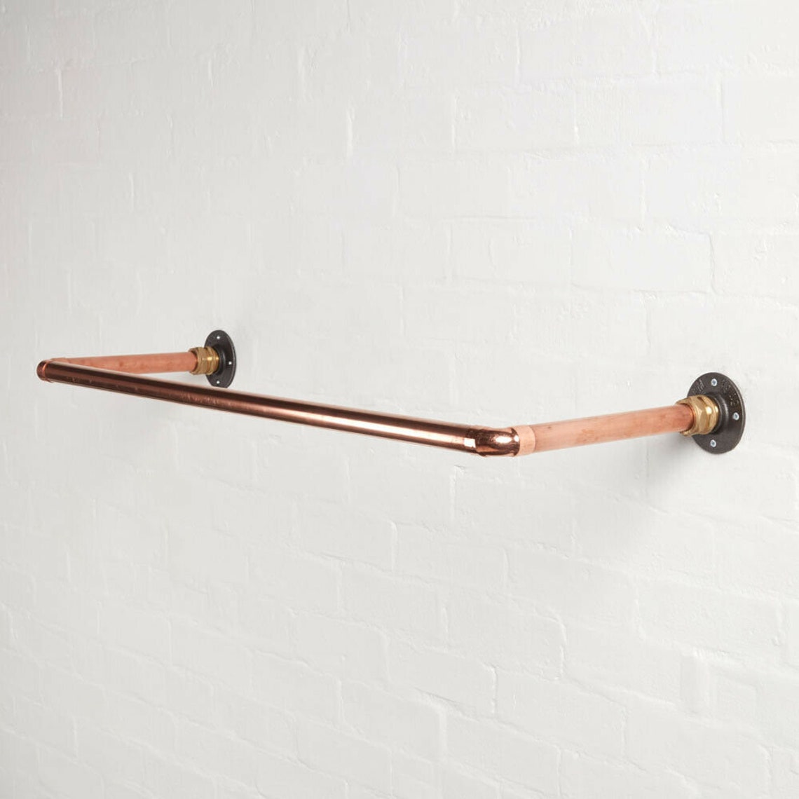 Copper Clothes Rail / Clothes Hanger Wall Mounted Vintage Etsy