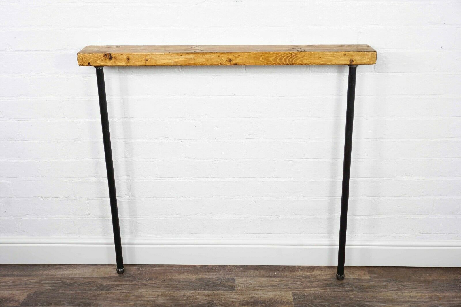 Slimline Radiator/console Table With Pipe Legs | 14cm Depth | Reclaimed ...