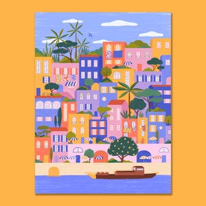 Colorful Houses Poster - A3, A4 & A5 Poster