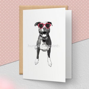 Instant Download Digital File Pitbull Valentine Card Dog Valentine's Day Card Funny Dog Card Sweet Greeting Card Pet Lover Card image 6