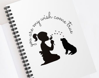 Spiral Notebook | Ruled Line Notepad | Notebook with Dog | Journal | Diary |