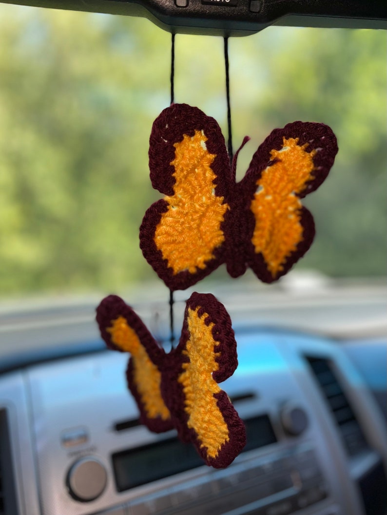 Butterfly Car Mirror Decoration Etsy