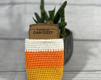 Candy corn drink cozy