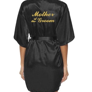 Personalised Wedding Robes for Bride, Bridesmaid, Maid of Honor, Mother of the Bride, Mother of the Groom . Wedding Bridal Party Wear. image 5