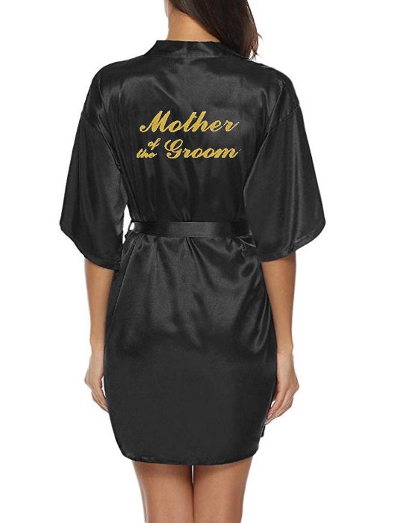 Personalised Wedding Robes for Bride, Bridesmaid, Maid of Honor, Mother of the Bride, Mother of the Groom . Wedding Bridal Party Wear. image 5