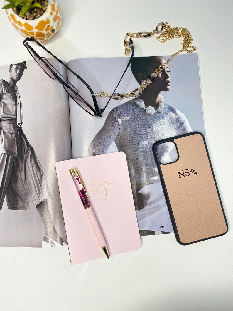 Personalised Leather Iphone Case. Custom Monogram With Etsy