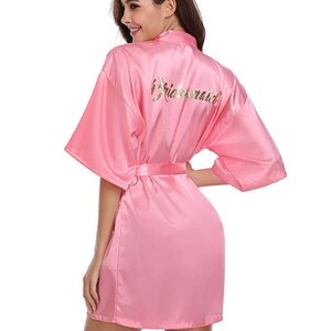 Personalised Wedding Robes for Bride, Bridesmaid, Maid of Honor, Mother of the Bride, Mother of the Groom . Wedding Bridal Party Wear. image 6