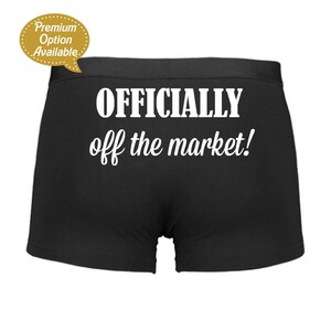 Slip da sposo, ufficialmente fuori mercato! Intimo personalizzato per il giorno del matrimonio, idee regalo, anniversario, addio al celibato, luna di miele
