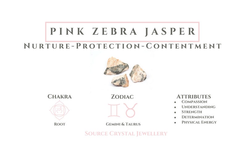 Pink Zebra Jasper Bracelet Etsy