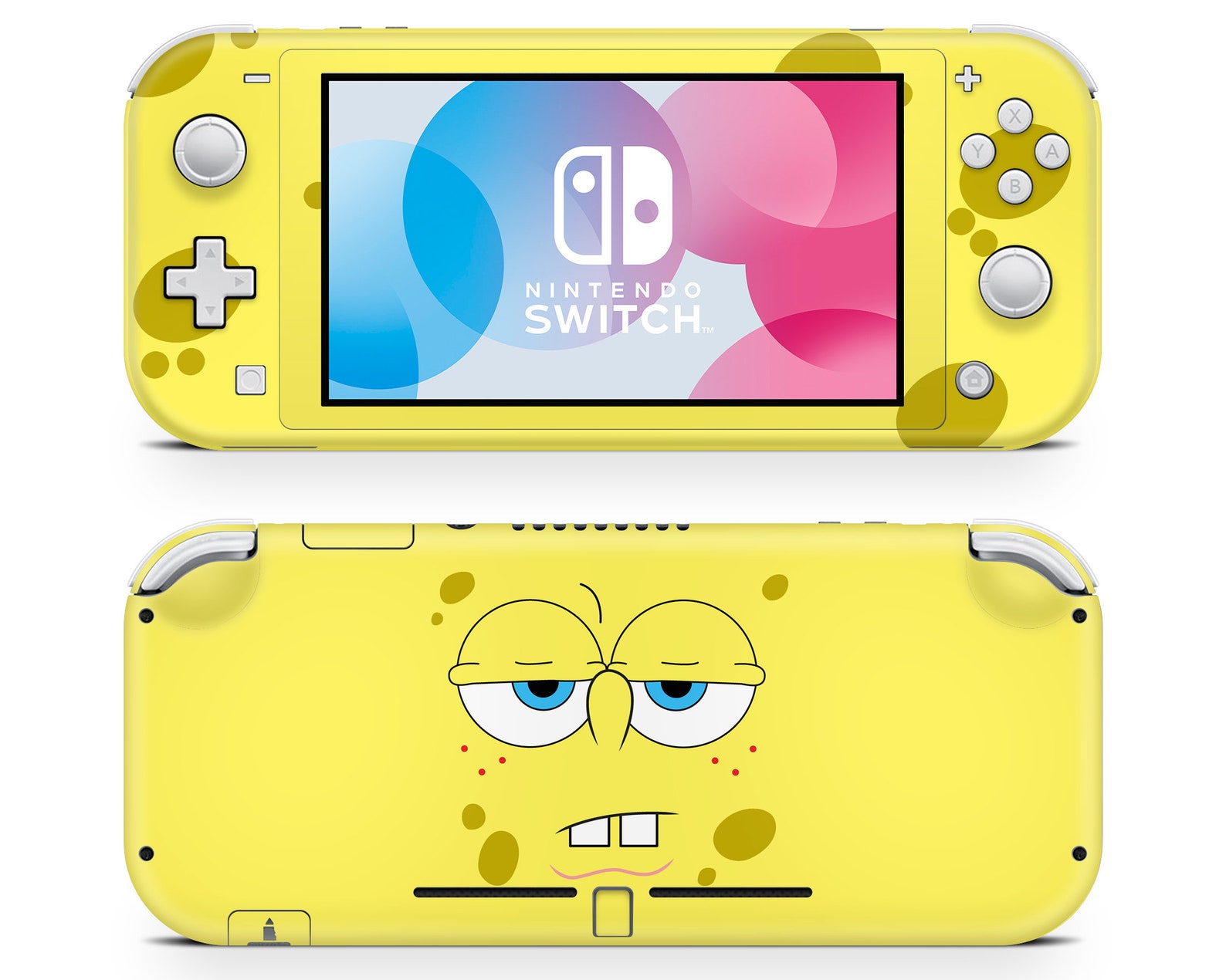 Spongebob Nintendo Switch Lite Skin Cute Spongebob Square Etsy
