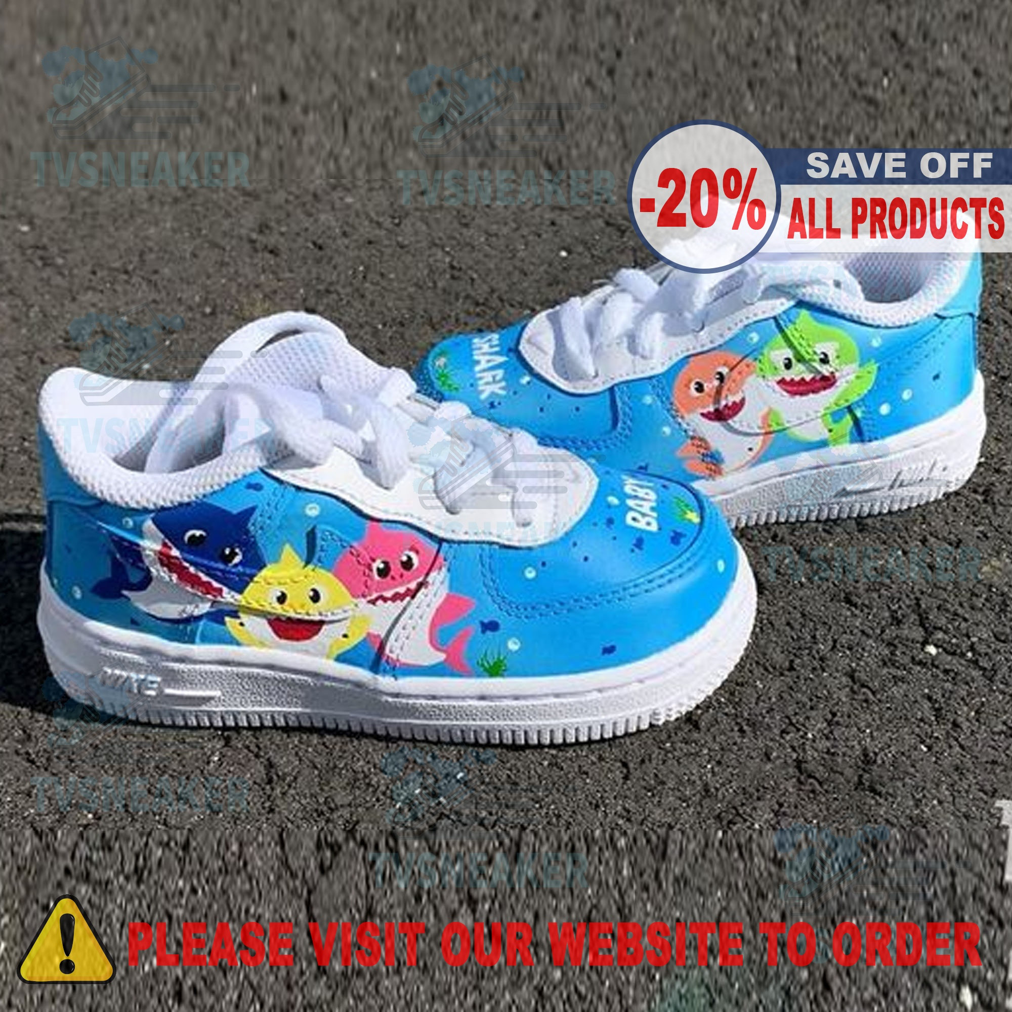Baby shark sales custom shoes